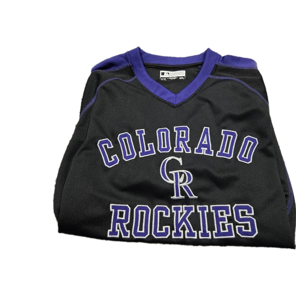 Colorado Rockies MLB Size XL Purple/black    Pullover  True Fan Authentic Merch